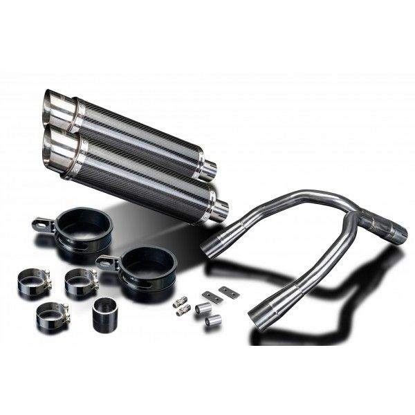 Delkevic slip-on kit Round Carbon 350mm - CB900F HORNET (2001-2009)