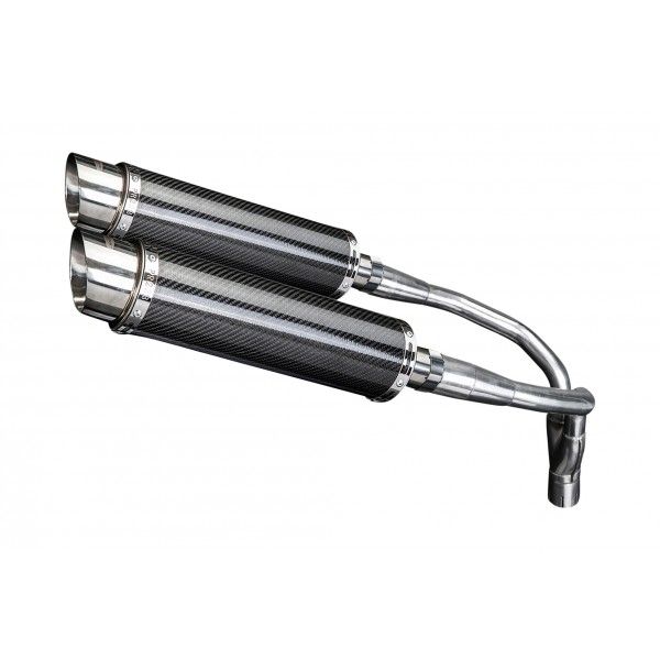 Delkevic slip-on kit Round Carbon 350mm - CB900F HORNET (2001-2009)