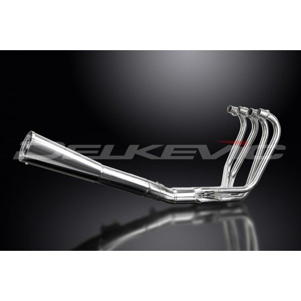 Delkevic volledig systeem Megaphone RVS 550mm - CB550K FOUR (1974-1976)