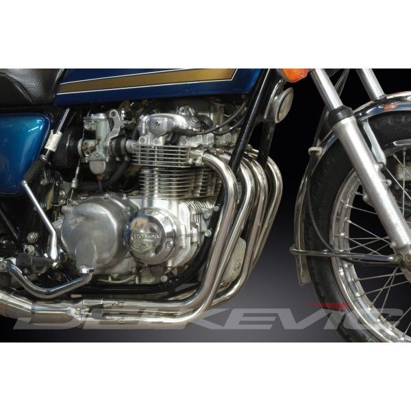 Delkevic volledig systeem Megaphone RVS 550mm - CB550F Supersport (1975-1977)