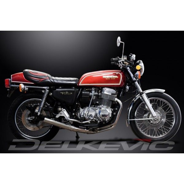 Delkevic volledig systeem Short Straight RVS 350mm - CB750F1 (1975-1976)