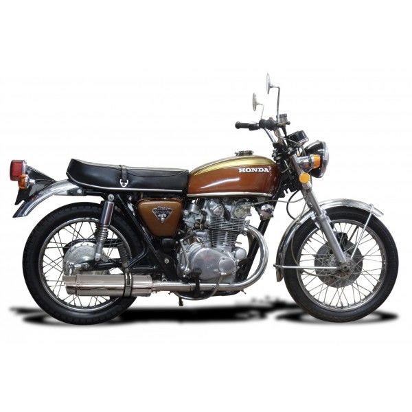 Delkevic slip-on kit Round RVS 350mm - CB450K3-K7 (1970-1974)