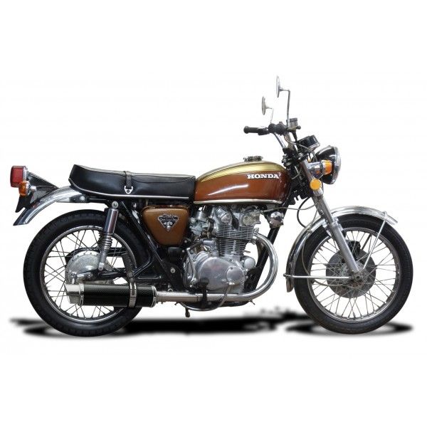 Delkevic slip-on kit Round Carbon 350mm - CB450K3-K7 (1970-1974)