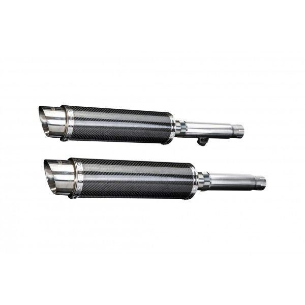 Delkevic slip-on kit Round Carbon 350mm - CB450K3-K7 (1970-1974)