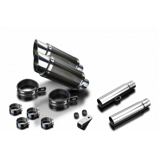 Delkevic slip-on kit Round Carbon 200mm - CB450K3-K7 (1970-1974)