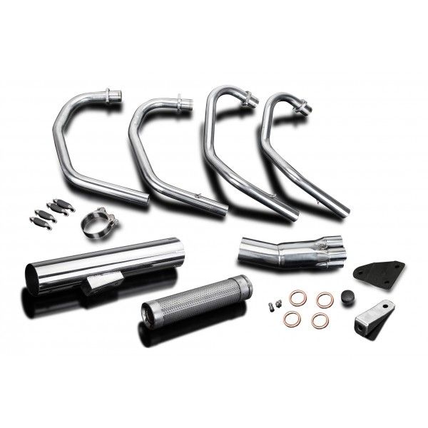 Delkevic volledig systeem Short Straight RVS 350mm - CB350F CB350 FOUR (1972-1974)