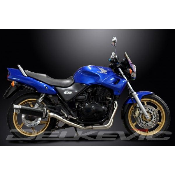 Delkevic volledig systeem Round Carbon 350mm - CB500 (1994-2003)