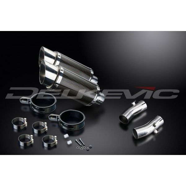 Delkevic slip-on kit Round Carbon 200mm - CB1300DC X-4 (1997-2003)