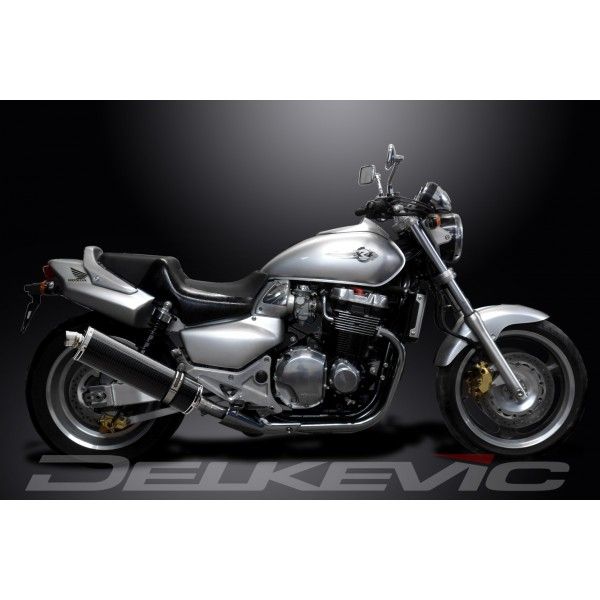 Delkevic slip-on kit Oval Carbon 450mm - CB1300DC X-4 (1997-2003)