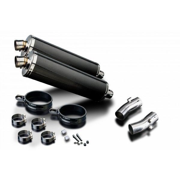Delkevic slip-on kit Oval Carbon 450mm - CB1300DC X-4 (1997-2003)