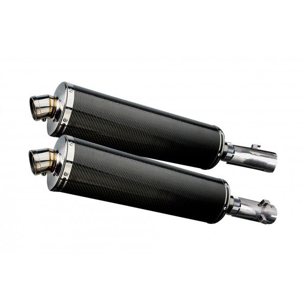 Delkevic slip-on kit Oval Carbon 450mm - CB1300DC X-4 (1997-2003)