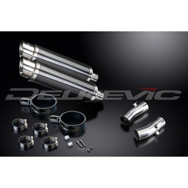 Delkevic slip-on kit Round Carbon 350mm - CB1300DC X-4 (1997-2003)