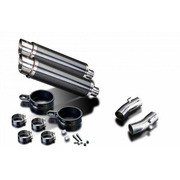 Delkevic slip-on kit Round Carbon 350mm - CB1300DC X-4 (1997-2003)