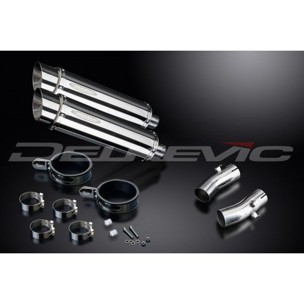 Delkevic slip-on kit Round RVS 350mm - CB1300DC X-4 (1997-2003)