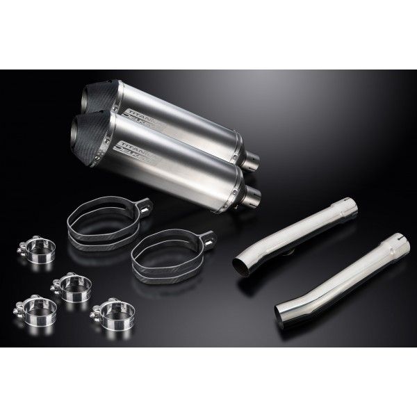Delkevic slip-on kit X-Oval Titanium 343mm - CBR1100XX BLACKBIRD (1996-2009)