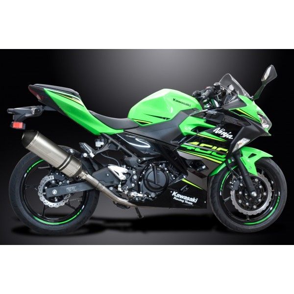 Delkevic volledig systeem X-Oval Titanium 343mm - NINJA 400 2018-20 Z400 2019
