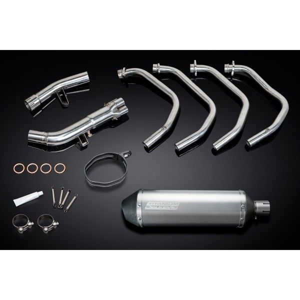 Delkevic volledig systeem X-Oval Titanium 343mm - GSX650F (2007-2016)