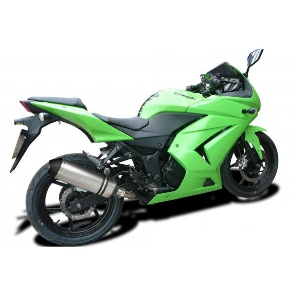 Delkevic volledig systeem X-Oval Titanium 343mm - NINJA 250R (2008-2013)