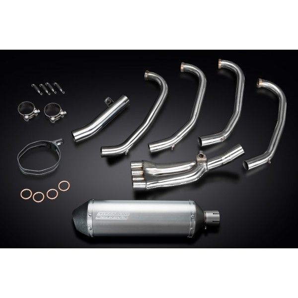 Delkevic volledig systeem X-Oval Titanium 343mm - CBR600F (1987-1990)