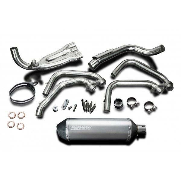 Delkevic volledig systeem X-Oval Titanium 343mm - CB600F HORNET (1998-2002)