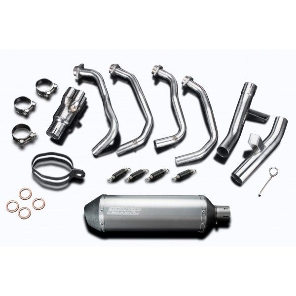 Delkevic volledig systeem X-Oval Titanium 343mm - KLZ1000 1000 VERSYS (2015-2018)