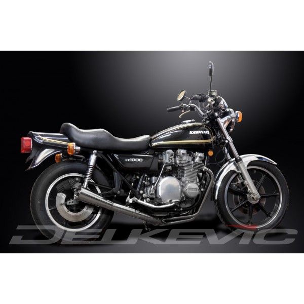 Delkevic volledig systeem Megaphone RVS 550mm - KZ1000LTD (1977-1980)