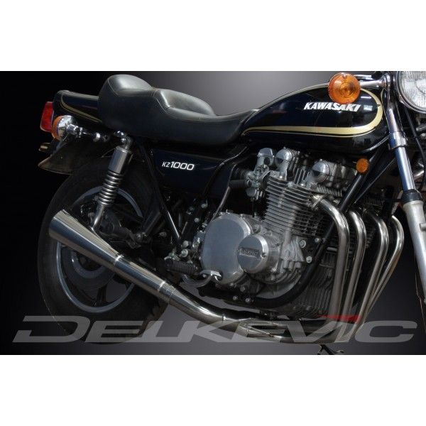 Delkevic volledig systeem Megaphone RVS 550mm - KZ1000LTD (1977-1980)