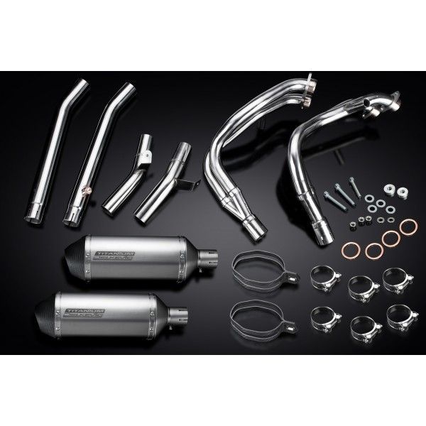 Delkevic volledig systeem X-Oval Titanium 260mm zonder e-keur - GSX1300R HAYABUSA 1999-2007