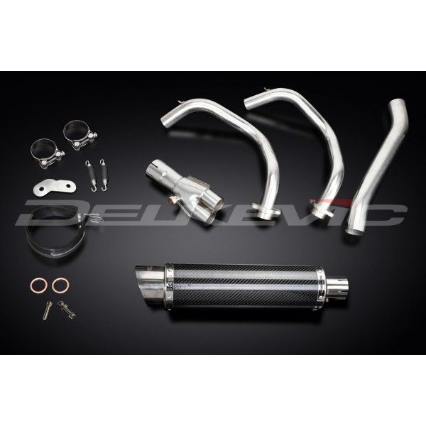 Delkevic volledig systeem Round Carbon 350mm - XSR700 2015-2019