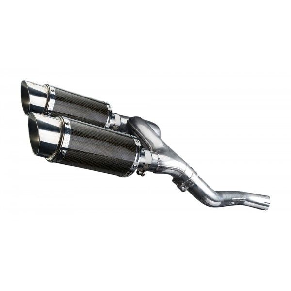 Delkevic slip-on kit Round Carbon 200mm - VFR800 VTec (2002-2013)