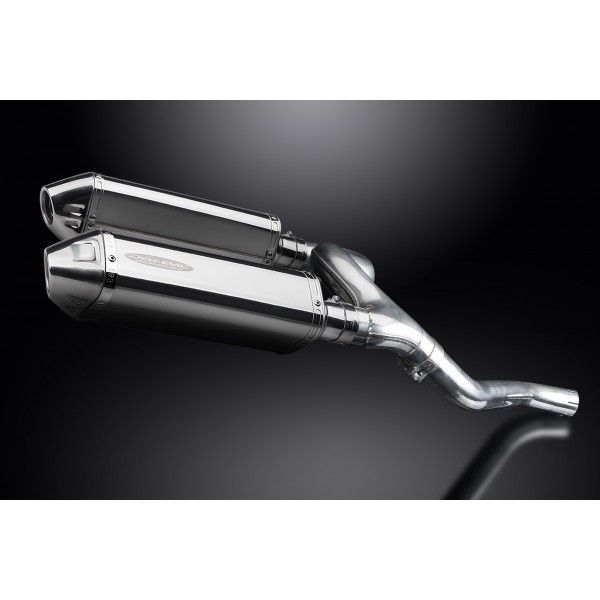 Delkevic slip-on kit Tri-Oval RVS 320mm - VFR800 VTec (2002-2013)