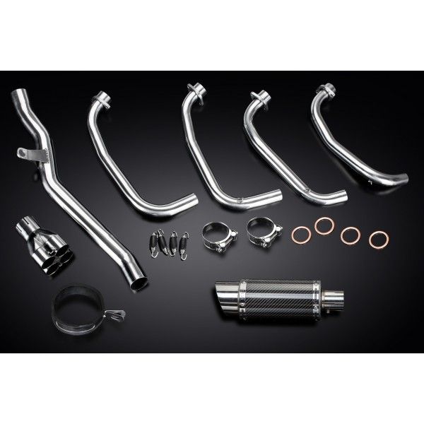 Delkevic volledig systeem Round Carbon 200mm - ZRX1100/1200 97-07