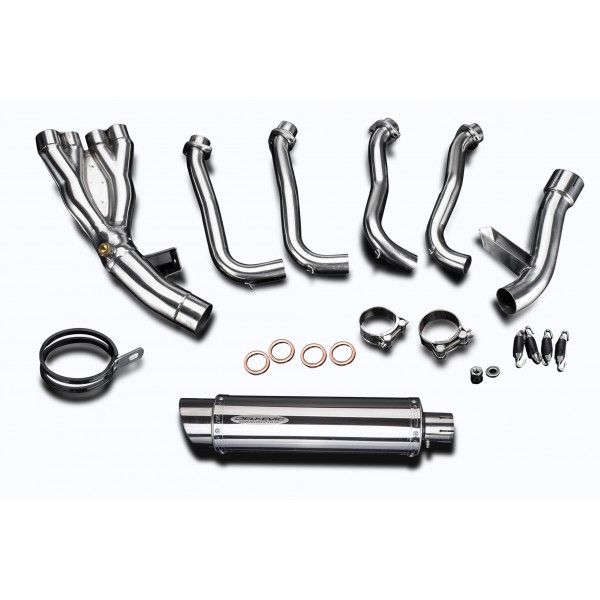 Delkevic volledig systeem Round RVS 350mm - FZ1 FAZER FZ1S 06-15