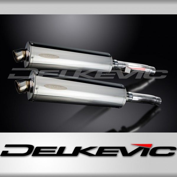 Delkevic slip-on kit Oval Carbon 450mm - Zephyr 1100 ZR1100B (1996-1997)