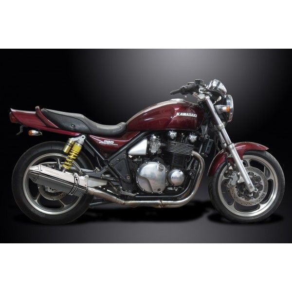 Delkevic slip-on kit Tri-Oval RVS 320mm - Zephyr 1100 ZR1100B (1996-1997)