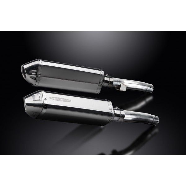 Delkevic slip-on kit Tri-Oval RVS 320mm - Zephyr 1100 ZR1100B (1996-1997)