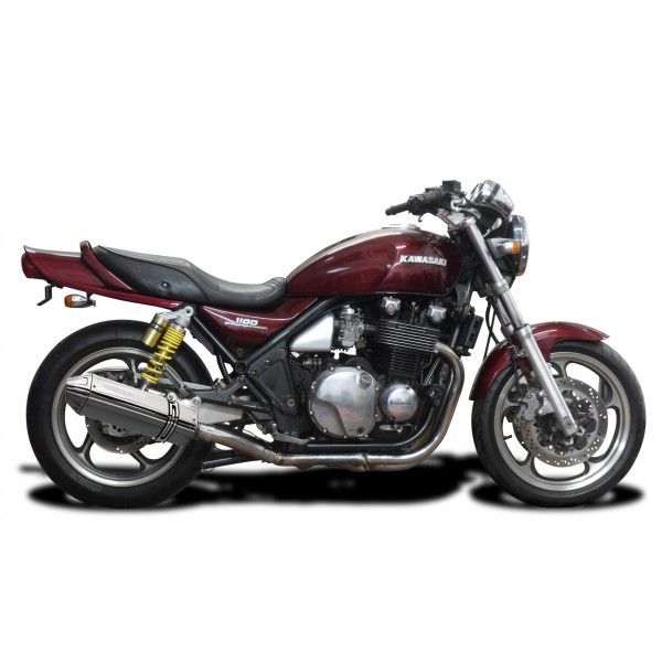 Delkevic slip-on kit Tri-Oval RVS 320mm - Zephyr 1100 ZR1100B (1996-1997)