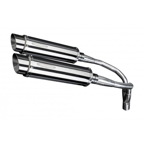 Delkevic slip-on kit Round RVS 350mm - CB900F HORNET (2001-2009)