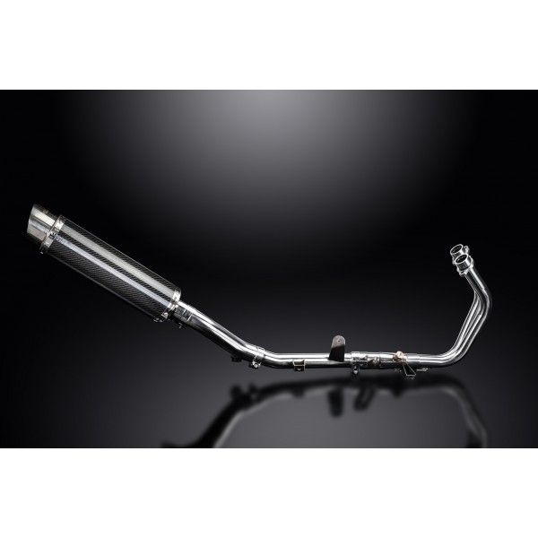 Delkevic volledig systeem Round Carbon 350mm - CBR500R CB500F CB500X 13-15