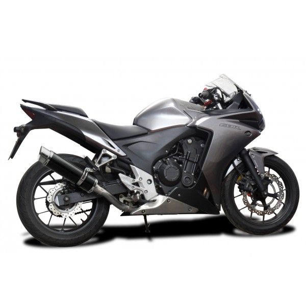 Delkevic volledig systeem Round Carbon 350mm - CBR500R CB500F CB500X 13-15