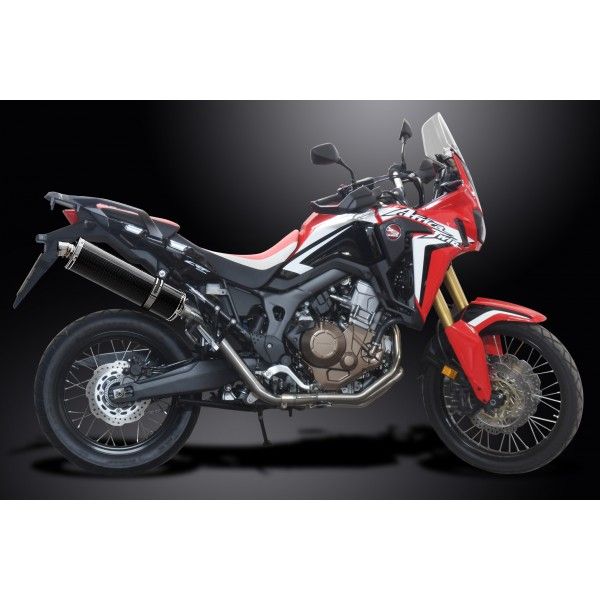 Delkevic volledig systeem Oval Carbon 450mm - CRF1000L Africa Twin 2016-2019