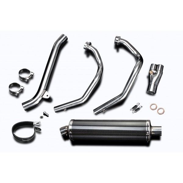 Delkevic volledig systeem Oval Carbon 450mm - CRF1000L Africa Twin 2016-2019