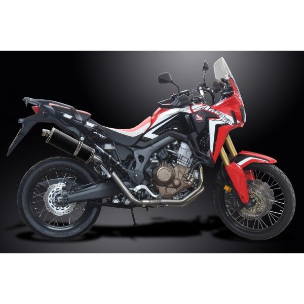Delkevic volledig systeem Oval Carbon 350mm - CRF1000L Africa Twin 2016-2019