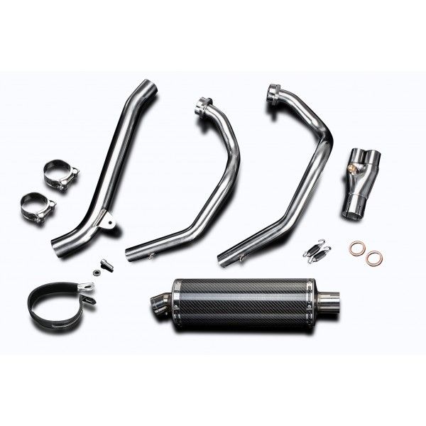 Delkevic volledig systeem Oval Carbon 350mm - CRF1000L Africa Twin 2016-2019