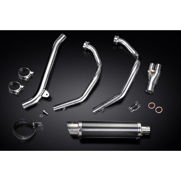 Delkevic volledig systeem Round Carbon 350mm - CRF1000L Africa Twin 2016-2019