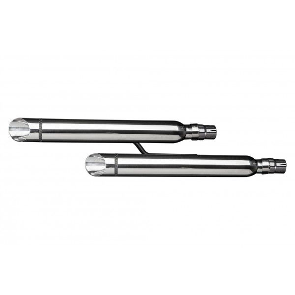 Delkevic slip-on kit Round RVS 550mm - VTX1300 04-09