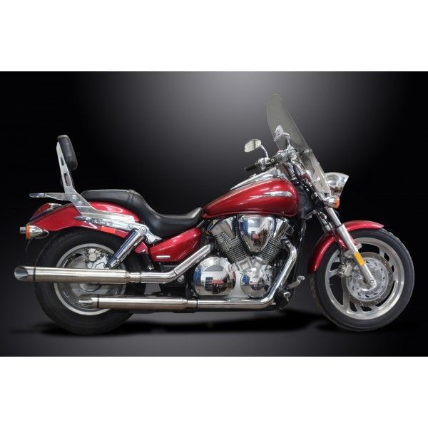 Delkevic slip-on kit Round RVS 550mm - VTX1300 04-09