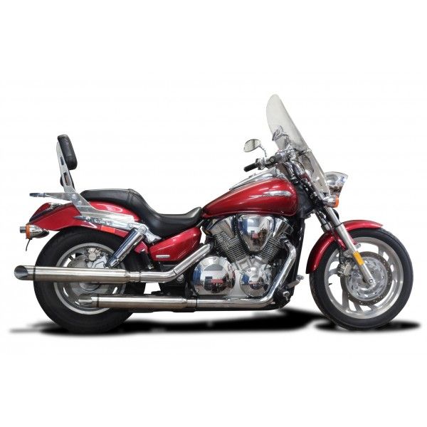 Delkevic slip-on kit Round RVS 550mm - VTX1300 04-09