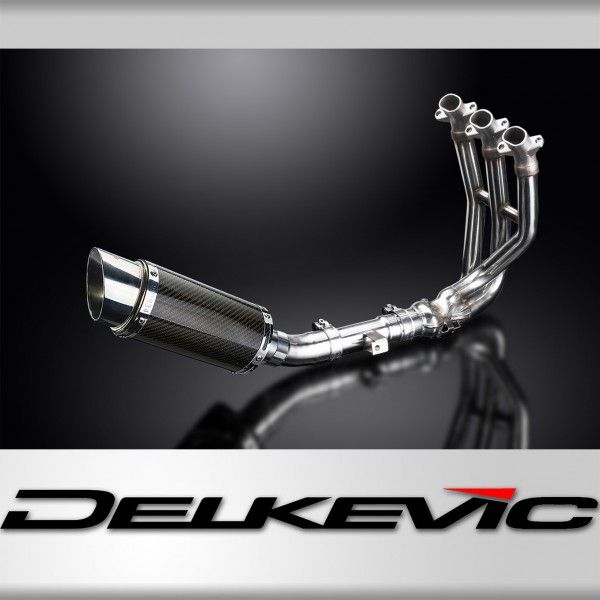 Delkevic volledig systeem Round Carbon 200mm - Street Triple 675 (2013-2016)