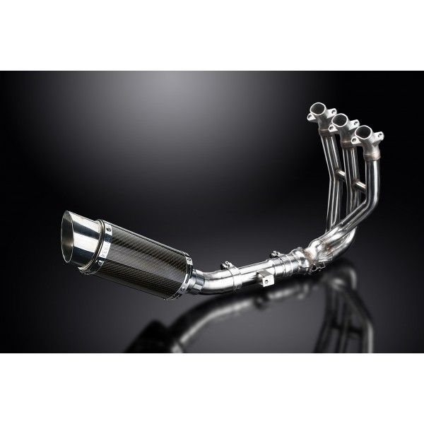 Delkevic volledig systeem Round Carbon 200mm - Street Triple 675 (2013-2016)